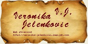 Veronika Jelenković vizit kartica